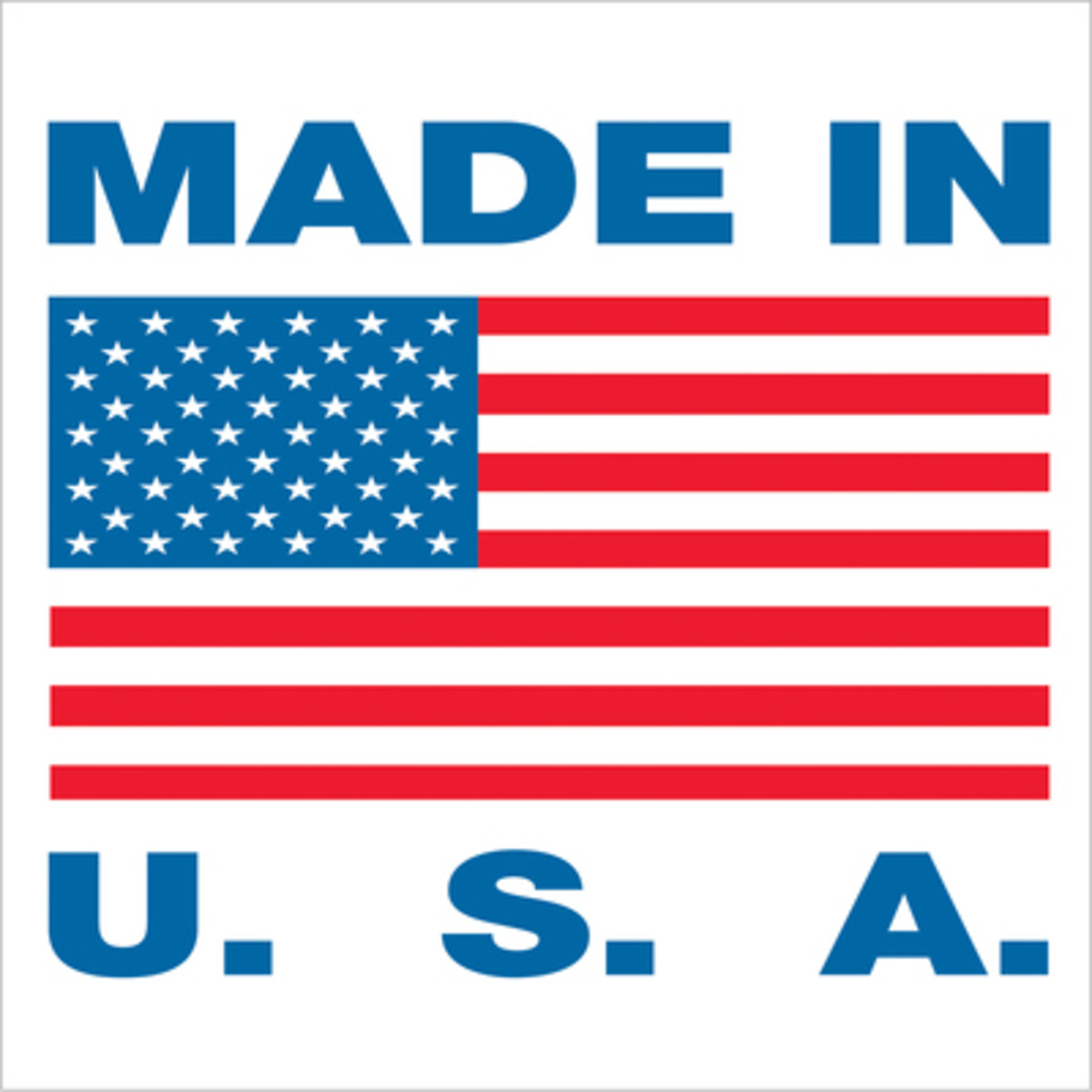 5/8 x 5/8in. - "Made in U.S.A Label 500/CS, Model# USA306